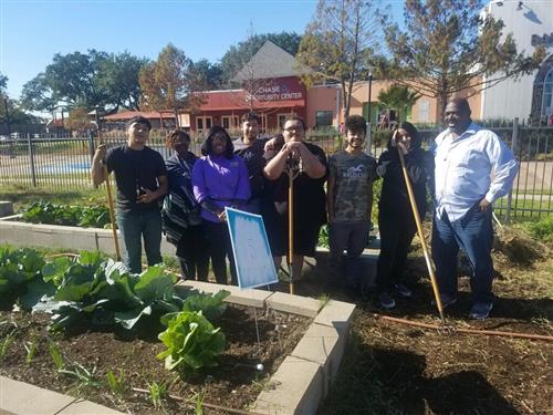 Prairie View Extension Cooperation and On-Time Grad Southwest Students w/Science Teacher Mr. Maye 